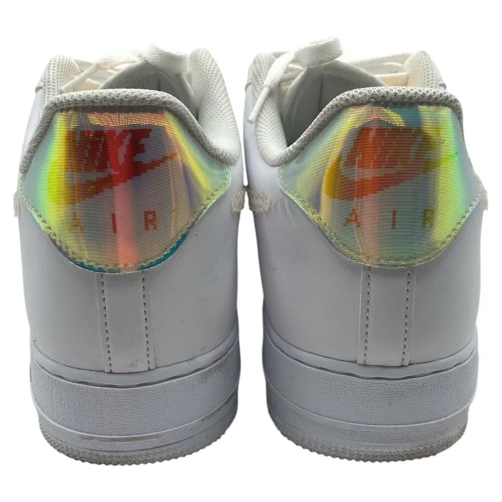 Nike Air Force 1 Low Iridescent Pixel White Multicolor CV1699-100 Men's Size 13